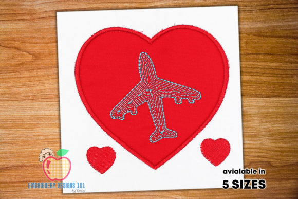Airplane in Heart Design: A Charming Addition