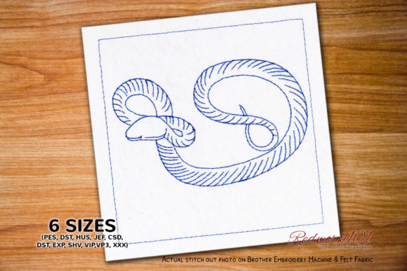 Big Curved Creepy Viperidae Redwork