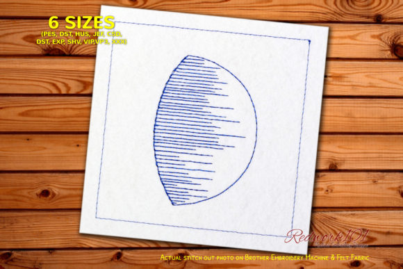 Big Moon Embroidery for Seasonal Creations