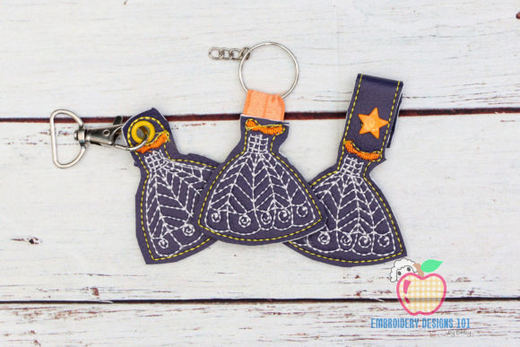 Charming Stylish Girl Dress ITH Keyfob Design