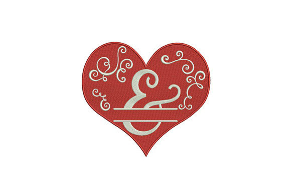 Enamoring Red Heart Design: A Romantic Embroidery Gem