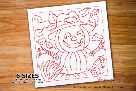 Halloween Pumpkin Bluework Embroidery Review
