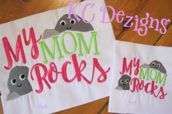 My Mom Rocks Applique Design Review