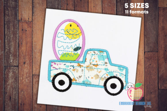 Vintage Truck Carrying Easter Egg